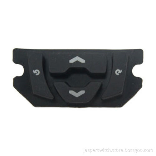 Customized 4-key rubber keypad for electronic and medical products